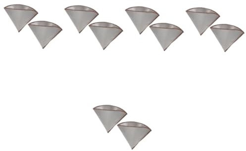 Gatuida 10piezas Filtros De Café Reutilizables De Acero Inoxidable Malla Fina Para Espresso Compatible Cafeteras De Goteo y Manuales