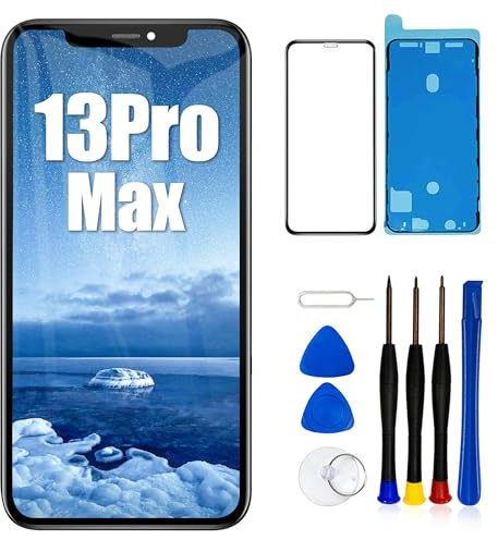 EFAITHLIFE für iPhone 13 Pro Max Austausch des LCD-Bildschirms 6,7 Zoll Display-Digitalisierer Montage Touchscreen,mit Reparaturwerkzeug für die Rahmenmontage