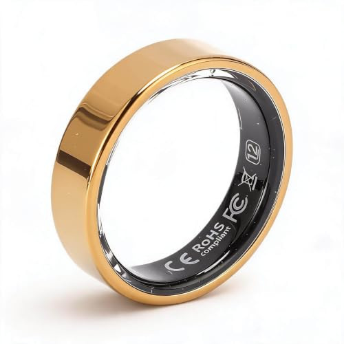 Dpofirs Smart Ring for Women Men Fitness Tracker, Health Monitor W Sleep Tracking, Flera Spårning Av Sportläge (Guld #30)