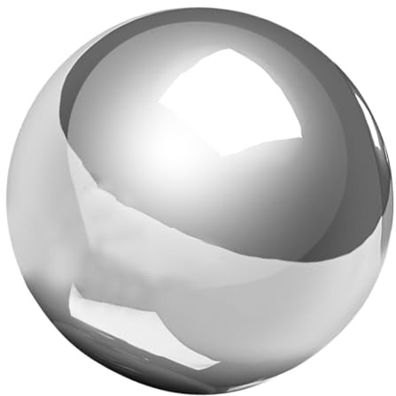 Toyvian Boule De Contemplation Acier Inoxydable Sphère Creuse Réfléchissante pour Décoration De Jardin Et Étang