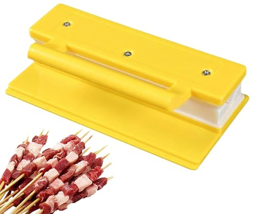 Djowyh Prensa Para Pinchos | Molde Manual Para Brochetas De Carne Barbacoa,Conformado Rápido de Carne Sin Esfuerzo para Preparación Barbacoa Picnic Exterior Jardín Camping