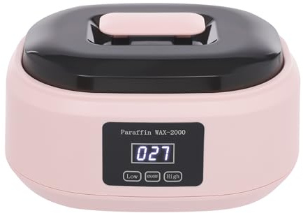 Bagno di paraffina per mani e piedi, set da 3400 ml di paraffina, idrata la pelle, scalda cera, per pelle secca, ruvida (rosa)