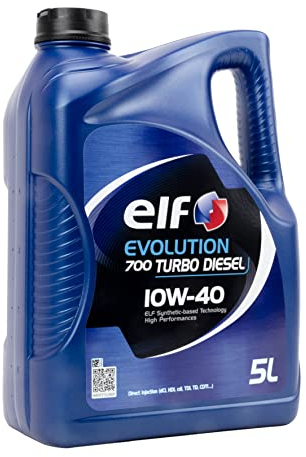 ELF Aceite Lubricante de Motor Elf Evolution 700 Turbo Diesel 10W-40 5 litros