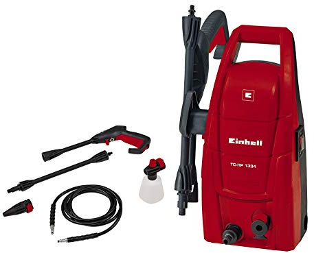 Einhell Limpiadora de alta presión TC-HP 1334 (1300 W, máx. 100 bar, 5,7 l/min, máx. 40 °C, manguera de 3 m, pistola giratoria)