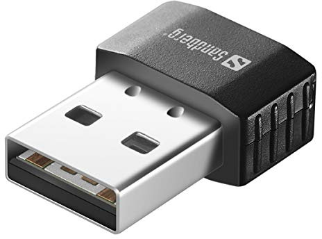Sandberg Micro WiFi Dongle 650 Mbit/s, Adaptateur Réseau sans Fil, Clé USB Wi-FI, Adaptateur Wi-FI, 650 Mbit/s, Plug & Play, Clé WLAN, Adaptateur WiFi USB pour PC Portable, Double Bande 2,4 GHz/5 GHz