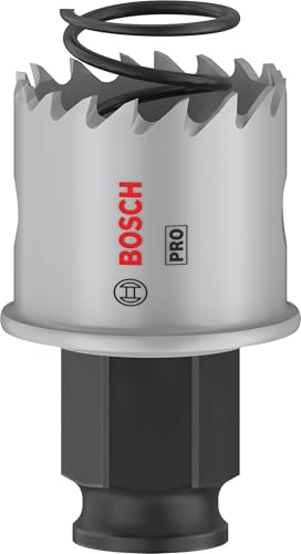 Bosch 1x PRO Sheet Metal Power Change Plus Hole Saw | for Stainless steel sheets, Steel sheets, Ø 30 mm, Professional Accessory Drill Driver