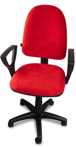 ARTOFIS Schreibtischstuhl mit Höhenverstellbar für Kinder - Ergonomischer Kinderschreibtischstuhl mit 5 Rollen, Drehbarer Jungendstuhl mit Rückenlehne, Rot