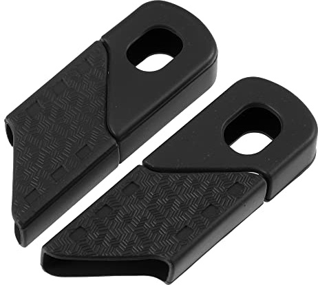 A ABSOPRO 1 Paio Protezioni Silicone per Pedivella Bicicletta Nero