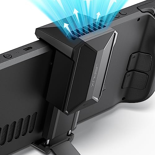 JSAUX Ventola di Raffreddamento per Steam Deck, Raffreddatore con Accessori | per SteamDeck, Ventola di Raffreddamento Innovativa con Supporto Compatibile per Steam Deck-GP0201