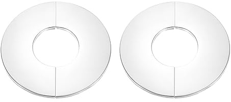 sourcing map Flangia divisa a parete, 2 pezzi in acciaio inox 304 rotonda rosetta piastra per tubo diametro 60 mm