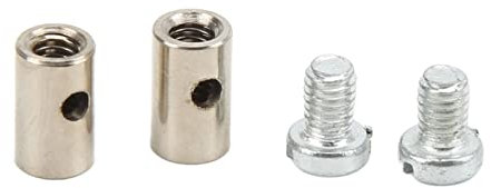 Kabelstopp-Sortiment, 6 Mm 0,2 Zoll Lötfreier Kabelnippel, Universelles Metall-Bremsleitungs-Gas-Choke-Ende mit Metallmaterial für Allgemeine Autos, Motorräder, Fahrräder
