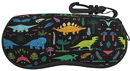Faduni Garden Peony Étui à lunettes portable avec fermeture éclair, boîte de protection pour lunettes de soleil pour hommes, femmes ou enfants, taille unique