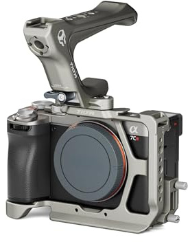 Tilta Mezza gabbia per fotocamera compatibile con Sony a7C II / a7C R Light Kit - Include gabbia, maniglia superiore NATO e attacco NATO Rail da 18 mm (grigio titanio)