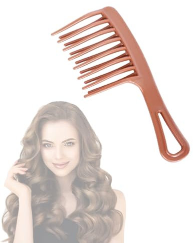 UYRVAPE Afro comb,Peigne Afro Dents Larges en Plastique,Peigne à dents larges à double rangée pour femmes,Peigne cheveux boucles,pour Styliser et Détacher Cheveux Enchevêtrés