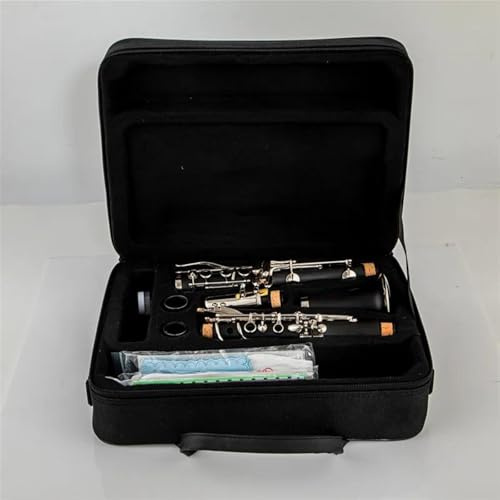 Klarinette Professionelle B-Klarinette Bakelit Klarinette Neusilber Schlüssel Musikinstrument 17 Tasten Langlebig