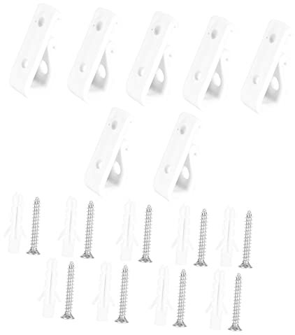 Ciieeo Jalousie-rollenspanner Weiße Sicherheitsclips Vertikale Raffrollos Wandmontage Jalousie-rollenhaken Jalousie-rollenzubehör