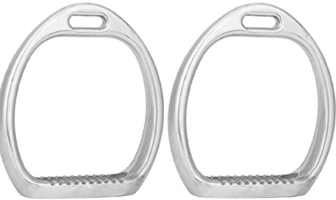 Par de estribos ligeros de aluminio con almohadilla para – Ideal para montar a caballo y montar a caballo