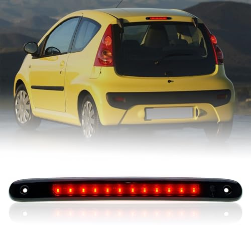 njssjd 1pc LED drittes bremslicht 3. Bremsleuchte für 2005-2014 Ci.troen C1 / Pe.ugeot 107 / To.yota Aygo CHMSL Rücklichthochbremsleuchte