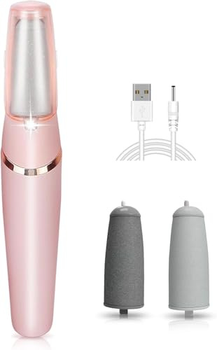 Smooth Pedicure Wand, Electric Callus Remover for Feet, Portable Smooth Pedicure Stick, Callus Removal Tool, Waterproof, for Treating Dry Cracked Heels, Calluses and Dead Skin.