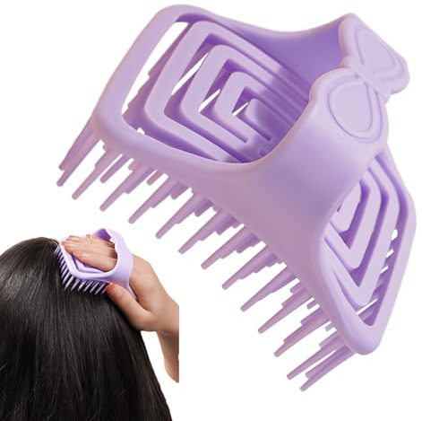 JIEBWCHA Cavity Hair Cleaner, Shampoo Brush for Shower with Hair and , Bath Comb with Soft Bristles for Body Scrub, Gift Idea for Couples and Friends, Use in the Bathroom