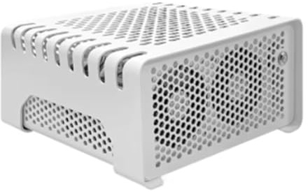 Xnuiasqe Boîtier ITX Coque Horizontale Châssis pour Ordinateur de Bureau Solide et Élégant Blanc
