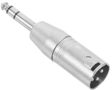 GALPADA Xlr Stecker 6,35mm Klinkenbuchse Adapter Metall 3-polig Trs Audioadapter Für Mikrofon Lautsprecher Und Mischpult