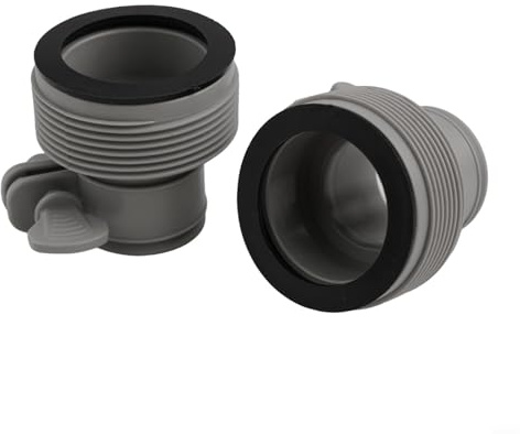 2er Set Schlauchadapter Typ B für Intex Pools, 1,25 Zoll auf 1,5 Zoll Anschluss, Kunststoff Adapter für Pumpen und Salzwassersysteme, einfaches Installieren im Garten
