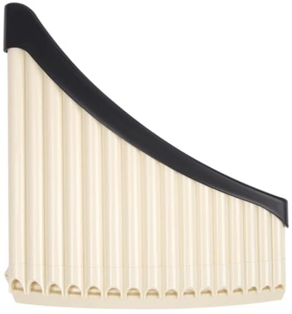 Panflöte Instrument Traditionelle Gebogene 16- Oder 18-Rohr-Panflöte Ein Leicht Zu Erlernendes Instrument Für Anfänger In C-Dur(16-pipe off-white)
