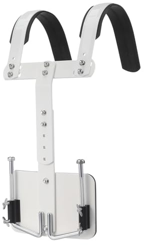 Aluminium Verstellbarer Weiß für Rückrahmen mit Schultergurt Snare Drums | Leicht zu Montieren und Zerlegen, Bequem Tragbar, Aluminiumlegierung, Passend für Marschpercussion