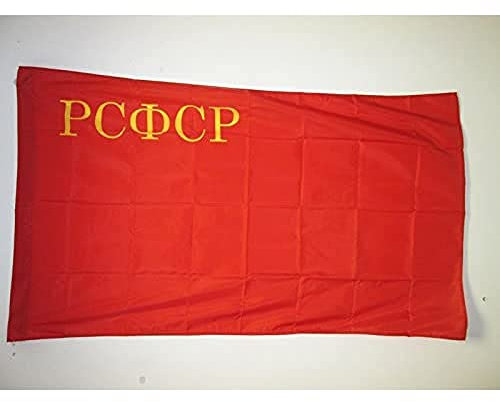 AZ FLAG - Flagge Russische Sozialistische Föderative Sowjetrepublik 1937-1954 - 150x90 cm - Rsfsr Russland Fahne 90 x 150 Cm Scheide Für Mast - Flaggen