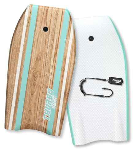THURSO SURF Quill, bodyboard da 106 cm, perfetto per bambini e adulti, per divertimento in spiaggia e piscina, leggero e resistente, nucleo in EPS ideale per equitazione e bodyboard, turchese