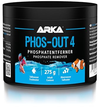 Phosphatentferner Aquarium 500 ml - Phos-Out 4 PO4 Eisenhydroxid Granulat | Phosphatbinder, Filtermaterial, mit Filterbeutel, gegen Phosphat, Silikat, Gelbstoffe, Algenwachstum, Süßwasser Meerwasser