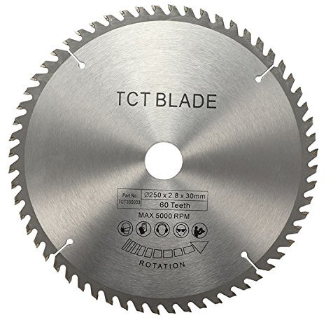 EsportsMJJ 250Mm Hm Kreissägeblätter 60T Für Bosch Makita 255Mm Sägen