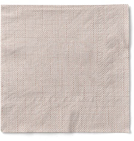 Sovie HORECA Tissue Servietten MAILAND Hellbraun - 33 x 33 cm - 1/4 Falz - 100 Stück - Design in Leinenstruktur