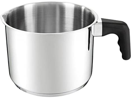 AMBITION Milchtopf Induktion 2,2 l bis zum Rand Vikos klein Topf Edelstahl mit Griff Innenskala alle Herdarten Spülmaschine 1,75 l Nutzvolumen