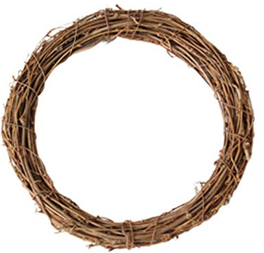 Vosarea 1pc Christmas Rattan Circle Natural Vine Wreath Diy Wreath Frame Diy Crafts Base Natural Grapevine Rustic Ring Stick Base Rattan Log Vine Garland Manual