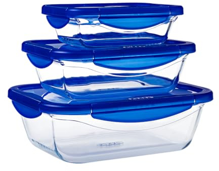 Pyrex® - Cook & Go - Set of 3 Rectangular Boxes