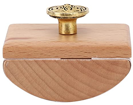 Qcwwy Kalligraphie-Siegelstempel aus Holz, Tintenabsorptionsstempel mit Klarer Textur, Füllfederhaltertinte, Schnell Trocknendes Werkzeug, Stift, Schreibsiegelstempel, um die Ursprüngliche(Holzfarbe)