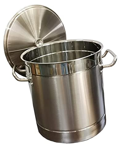 Pentola Per Zuppa - Pentola Per Zuppa Di Pesce, Ristorazione Commerciale/domestica Pentola Da Minestra In Acciaio Inossidabile 304 Con Coperchio,Per Fornello A Gas/Fornello A Induzione Pentola ( Size