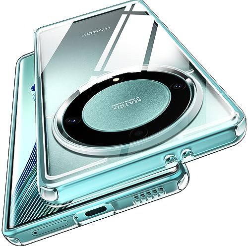 ivoler Anti-Amarillo Clara Funda para Honor Magic5 Lite/Honor Magic 5 Lite 5G, [Protección Militar] Carcasa Bumper Teléfono Antigolpes Transparente Anti-arañazos Silicona PC Duro Case