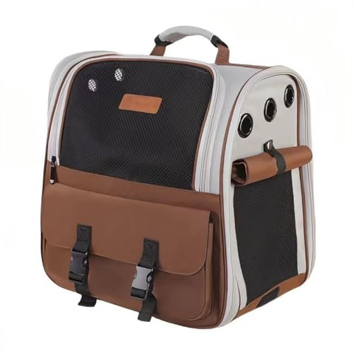 Falytemow Katzentragerrucksack für kleine Haustiere, Tragetasche mit atmungsaktivem Netzgewebe, faltbar, wasserdicht, Katzentasche für Wandern, Camping, Reisen