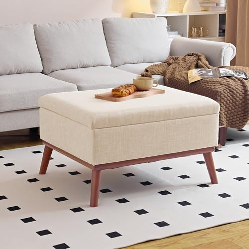 Redlife Hocker Sitzbank Mit Stauraum,Ottoman Couchtisch, großer Rechteck Ottoman mit einem Speicher,Polsterbank Sitzhocker Sitztruhe,truhenbank mit stauraum,Für Wohnzimmer,Schlafzimmer und Flure
