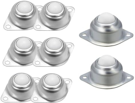 8 Stück 30mm Kugelrollen Möbelrollen Kugelrollenlager Nylon Kugelrolle Rollen Kugellager, Transfer Ball Roller Universal Lenkrollen für Möbel Gepäck Schiebe Schlitten Förderrolle