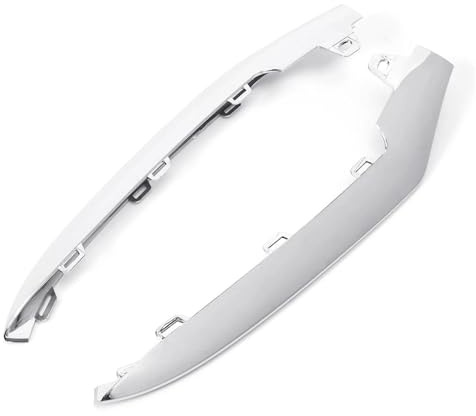 IENQBVL Frontspoilerlippe Chromleiste Für Die Untere Stoßstangenlippe Vorne Für Mercedes Für Benz W212 E-Klasse E350 2014-2016 A2128852774 A2128852874 Auto-Frontspoiler(Pair)