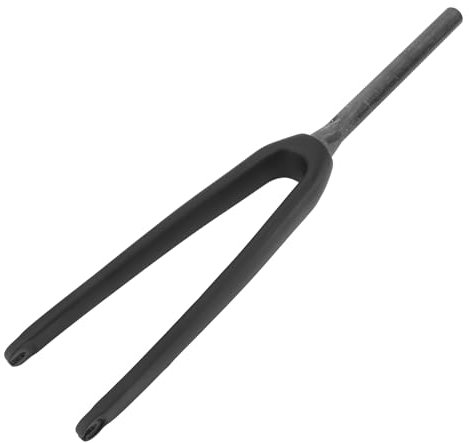 POENVFPO Leichte 3K T800 Carbonfaser -Vordergabel, Absorbierende Straßenschwingungen, Stabile und Ruhige Fahrradgabelung, Geeignet für 32 ° C -Außenreifen Geeignet (Matt)