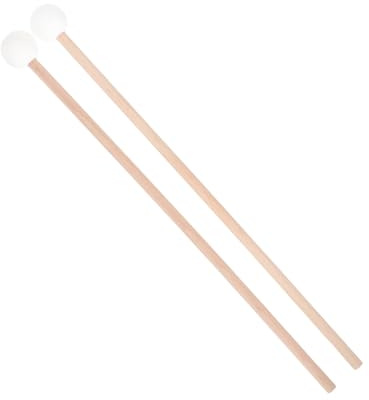NOLITOY Marimba Holzschlägel Xylophon Schlägel Percussion Sticks Professionelle Mallets Langlebig Einfach zu Bedienen Geeignet für Anfänger und Profis