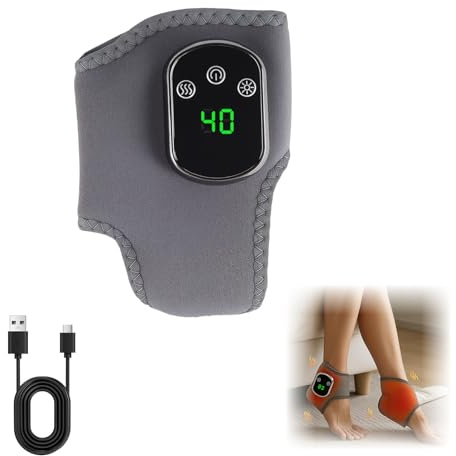 Fussmassagegerät Elektrisch - 3-In-1 Fußmassagegerät Durchblutung mit 3 Modi, 5 Wärmestufen, Durchblutungs stimulator mit Wärmefür Füße Beine, Massagegerät Fußmassage für Füße Beine