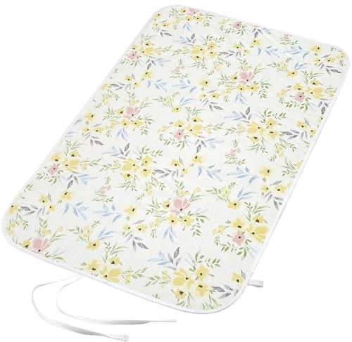OPOLDBDMAC 85x50cm Bügelbezug Bügelmatte Für Tisch, Klein Bügelunterlage Graue Streifen Bügeldecke Für Dampfbügeleisen, Faltbares Baumwolle Bügeldecke Hitzebeständige(Pattern 9)