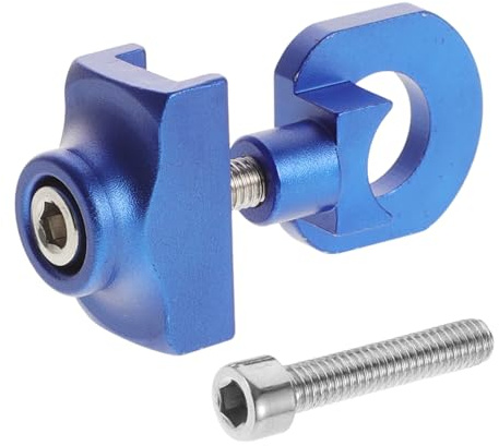 TOYANDONA Tensor de Cadena para Bicicleta Plegable de Metal Ligero y Portátil Perno de Fijación, Accesorio Adecuado para Ciclismo y Ajuste Preciso de Cadena