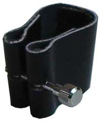 Abrazadera de clarinete, piel